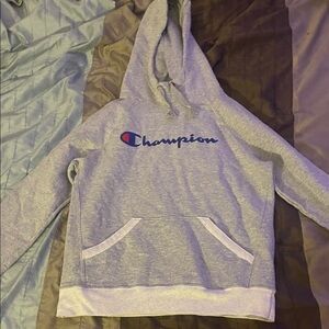 Champion Light Gray Hoodie